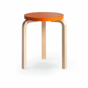 Artek Aalto Stacking Stool 60 - Orange