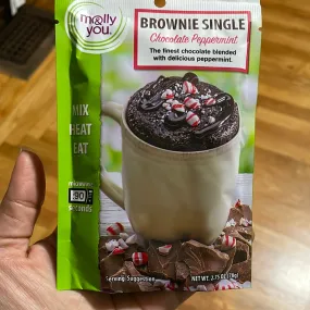 Chocolate Peppermint Brownie Single Mug Mix